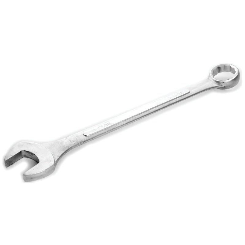 Performance Tool W379B 1-13/16 inch Jumbo Combination Wrench, Drop-Forged Chrome Alloy Steel, Satin Chrome Finish, Rounded Box End - Image 1